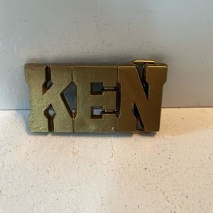 1980’s vintage brass colored belt buckle